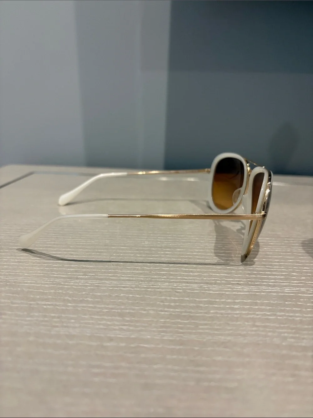 Authentic Oliver Peoples Gold Frame Sunglasses with Brown Lenses